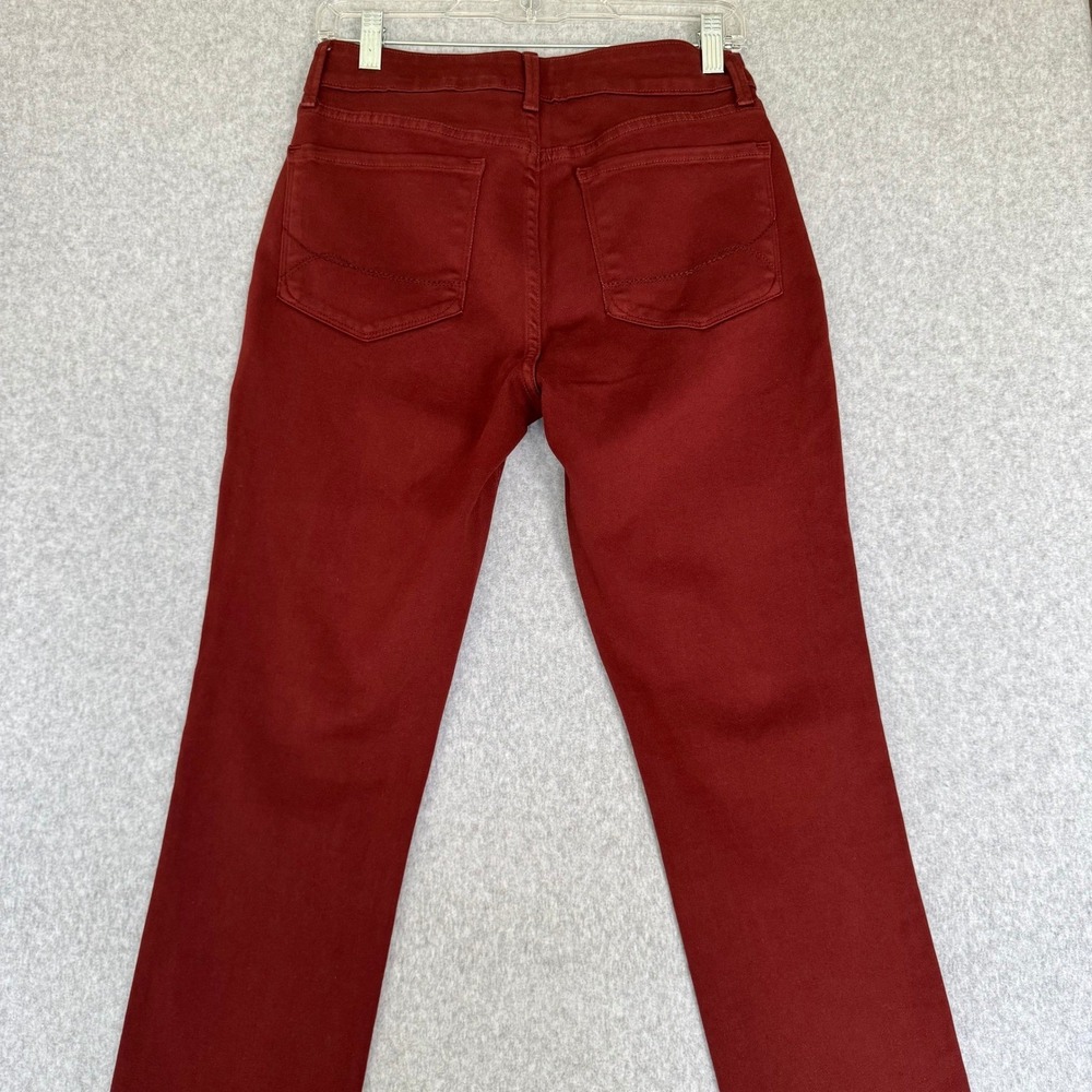 NYDJ Legging Jeans Women's 4 Burgundy Wine Stretch Skinny Made USA Soft Denim - Picture 8 of 11